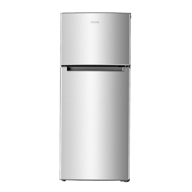 奥马钢化玻璃层架双门冰箱