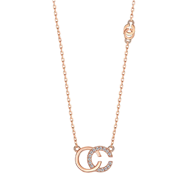 T400双C字母项链