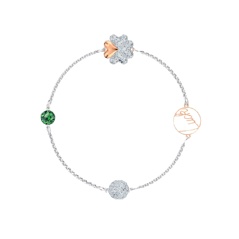 施华洛世奇 撞色四叶草手链