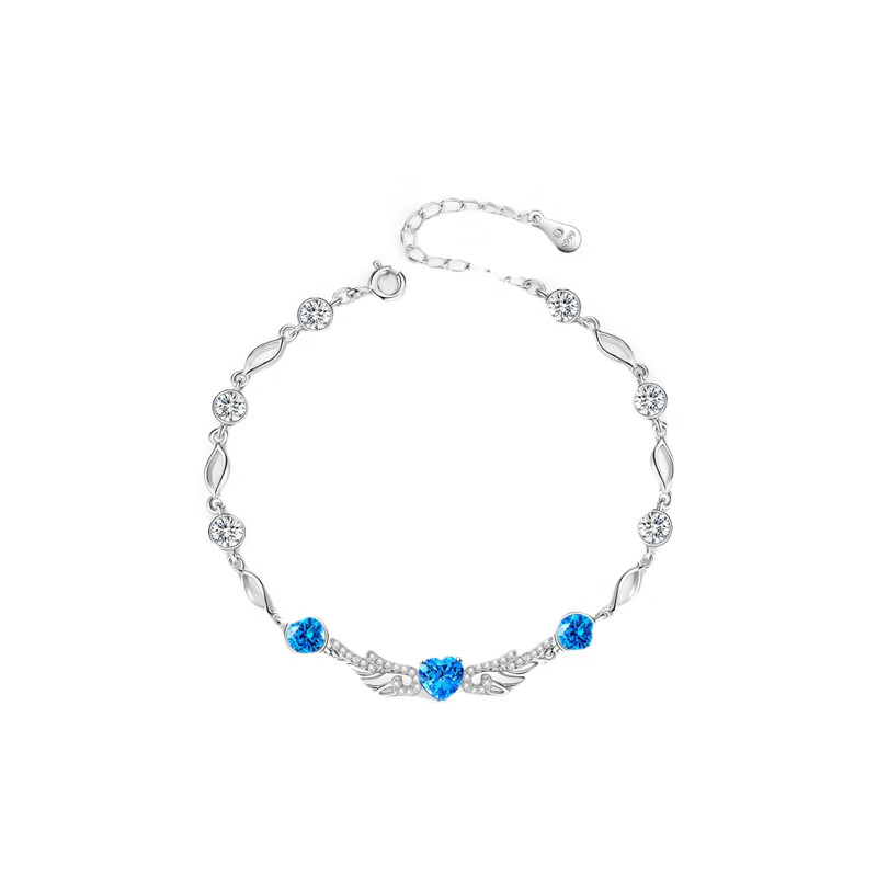 欧芙丽 天使之翼蓝锆 手链