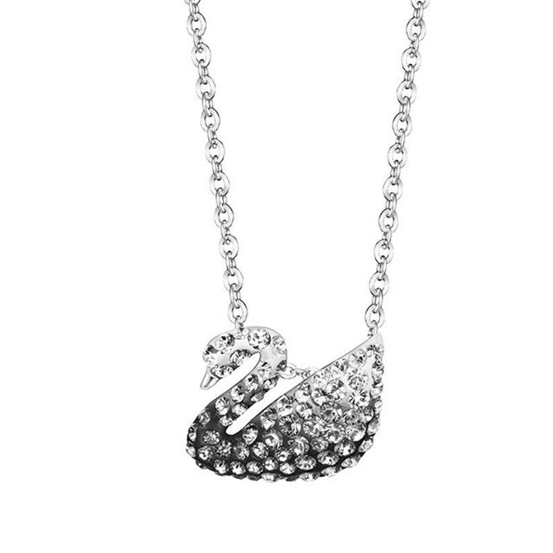 施华洛世奇 渐变天鹅 项链