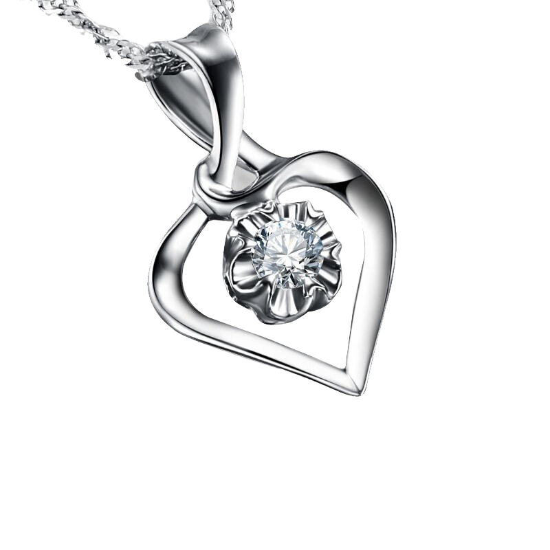 法卡曼 18k金心形项链