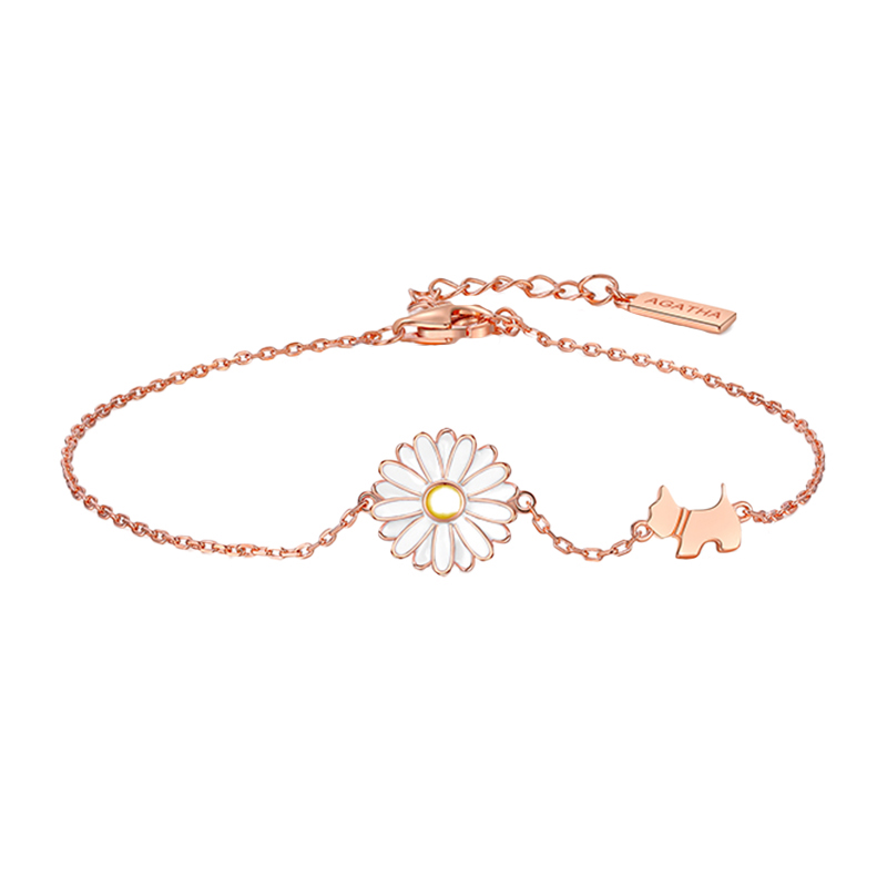 AGATHA925银小雏菊手链