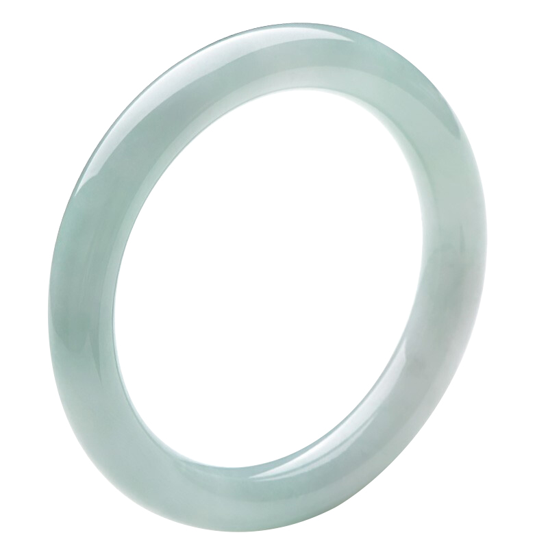 可玉可求 飘绿翡翠手镯