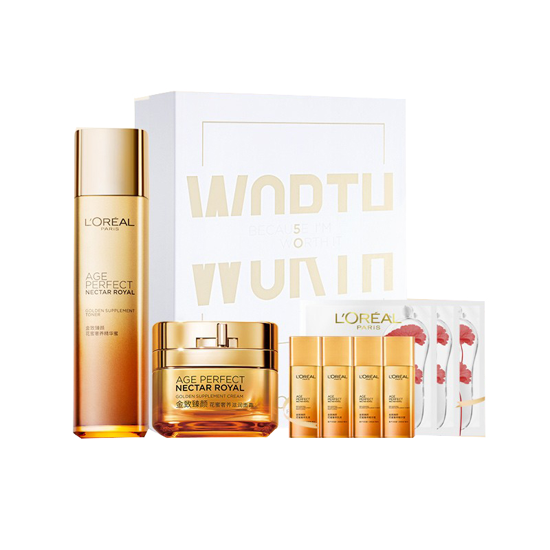 欧莱雅 金致臻颜花蜜奢养套装