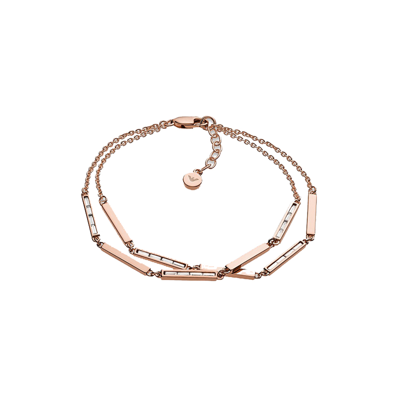 阿玛尼 玫瑰金 手链