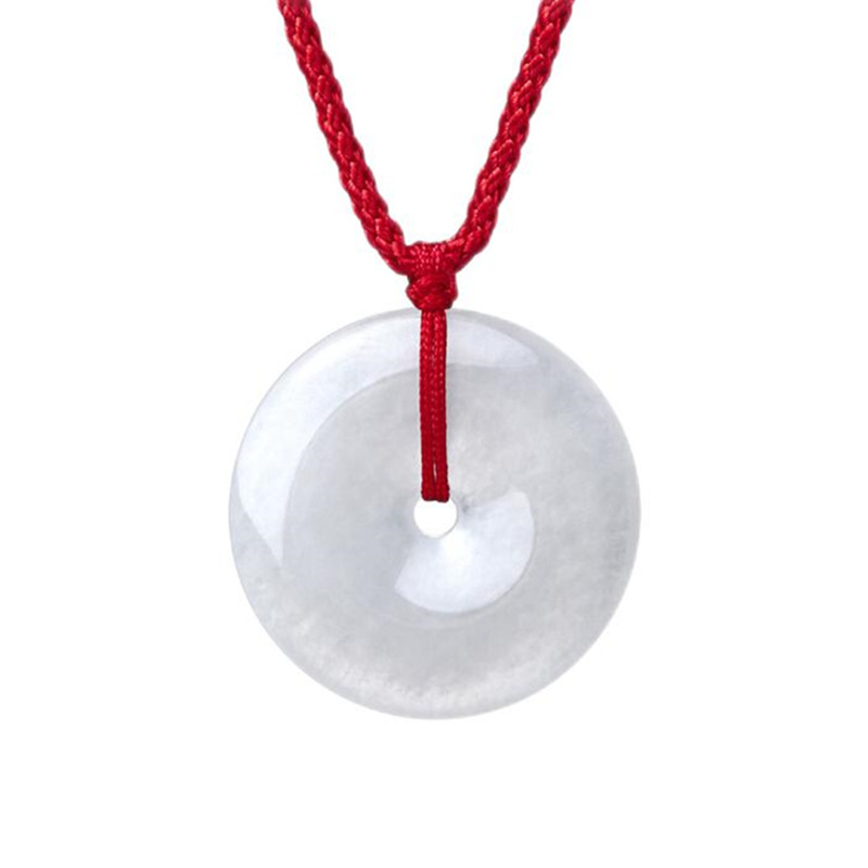 周大福 平安扣 翡翠吊坠