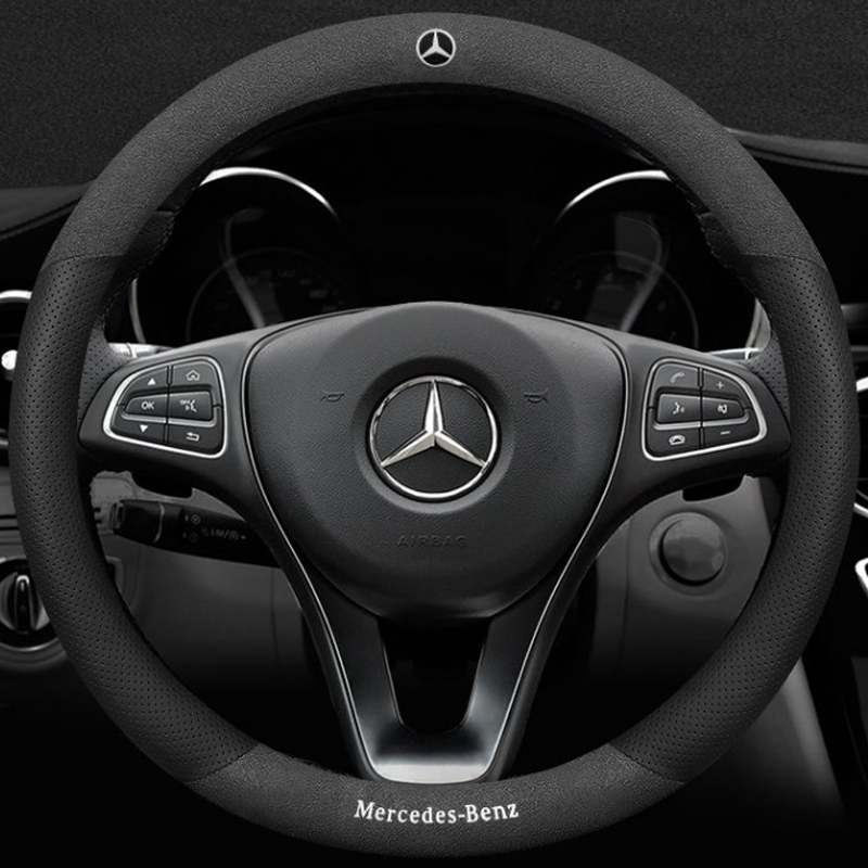 华夏工艺 翻毛汽车方向盘套