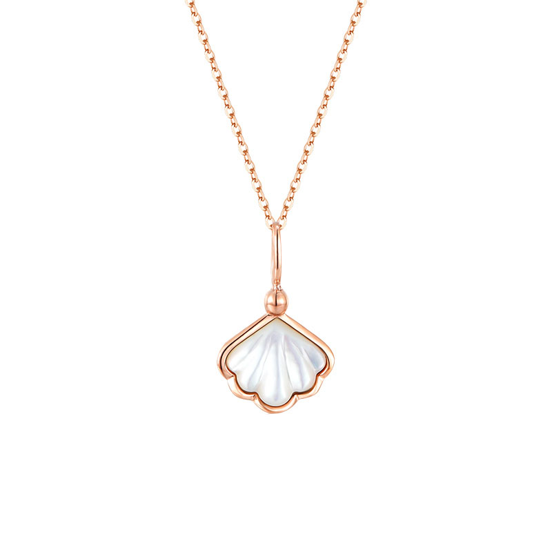 爱的约定轻奢小众扇贝项链