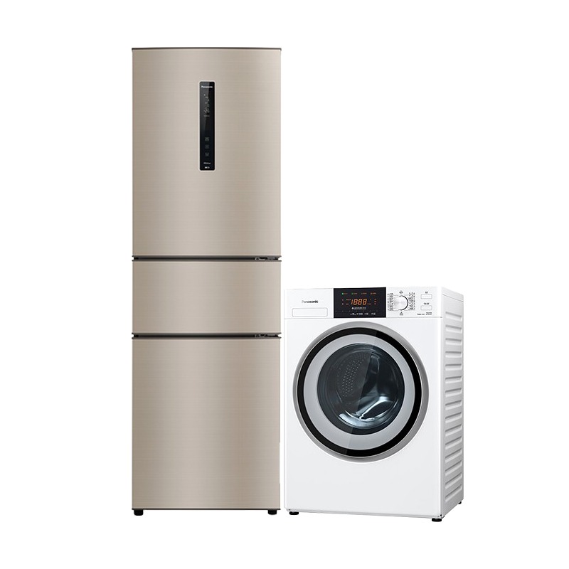 松下 自动制冰冰箱洗衣机套装