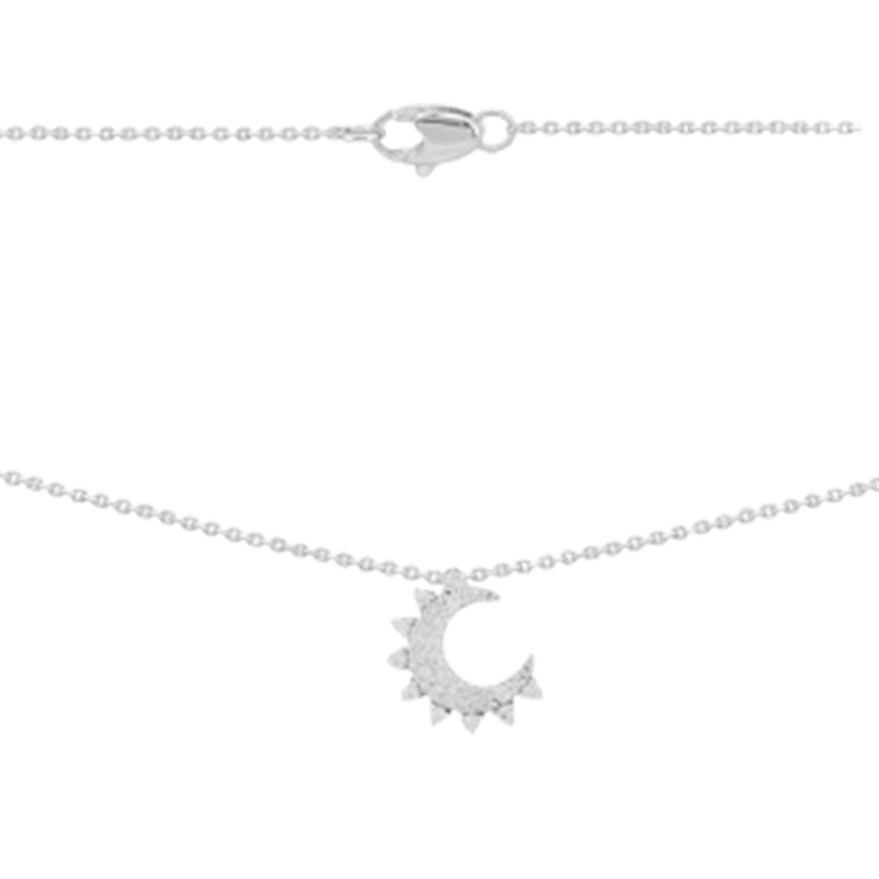 APM 月亮毛衣项链