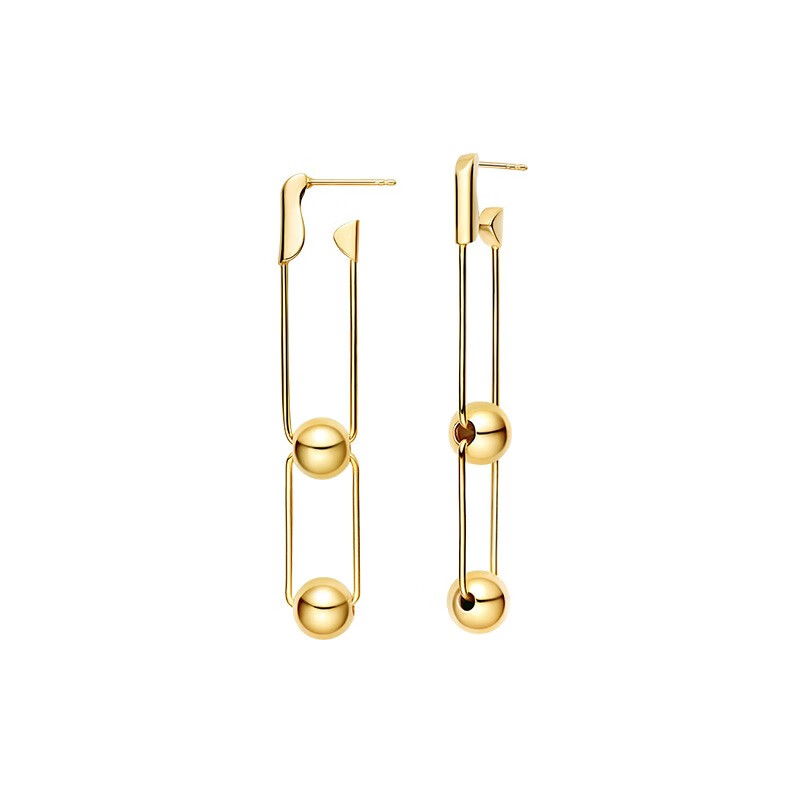 何方珠宝 波波别针 耳钉