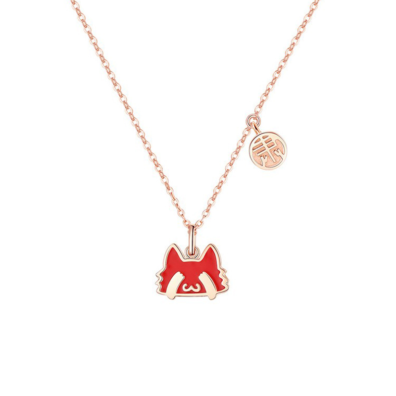 卡蒂罗 感温变色猫咪项链