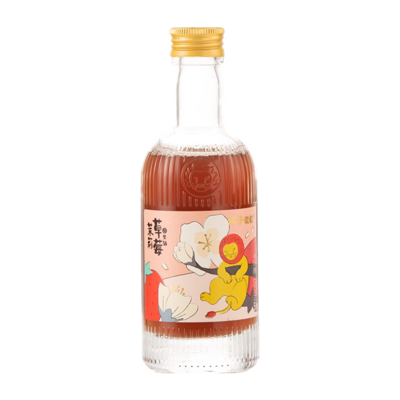 狮子歌歌 香甜沁口草莓茉莉果酒