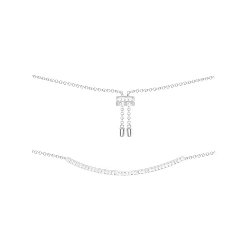 AM 几何形状微笑项链