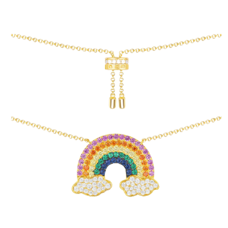 APM 彩虹云朵项链