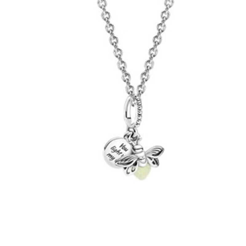 潘多拉 夜光萤火虫 项链