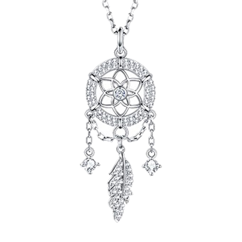 卡蒂罗捕梦网镶锆项链