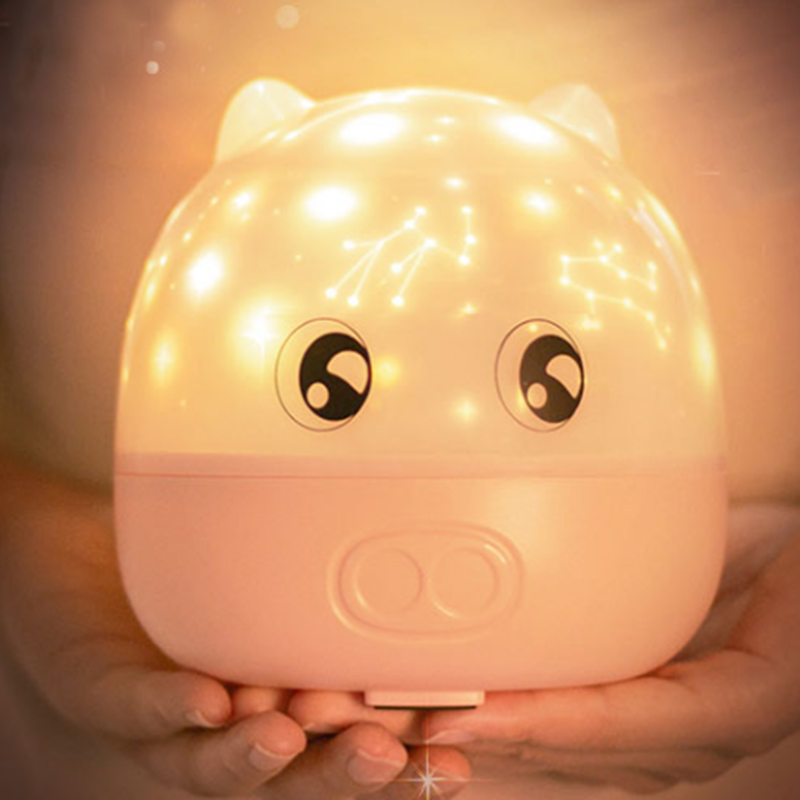 乾越粉色小猪投影灯