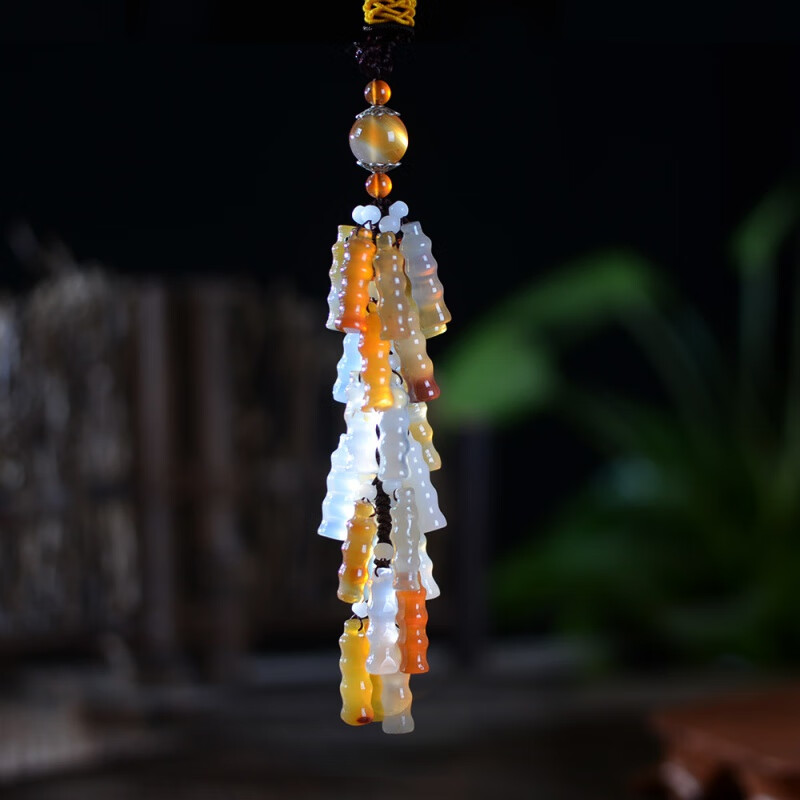 别普 玉石节节高 汽车挂件