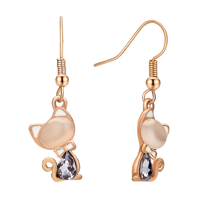 AJIDOU可爱甜美猫咪耳饰