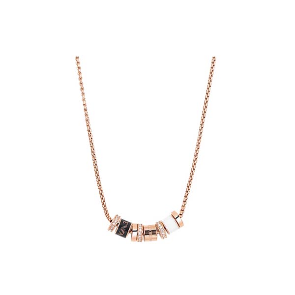 阿玛尼 镶钻串珠项链