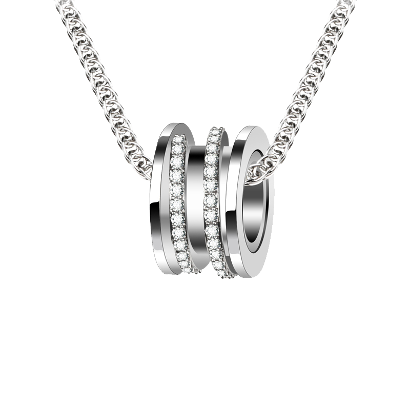 飒雅 潮流刻字 项链