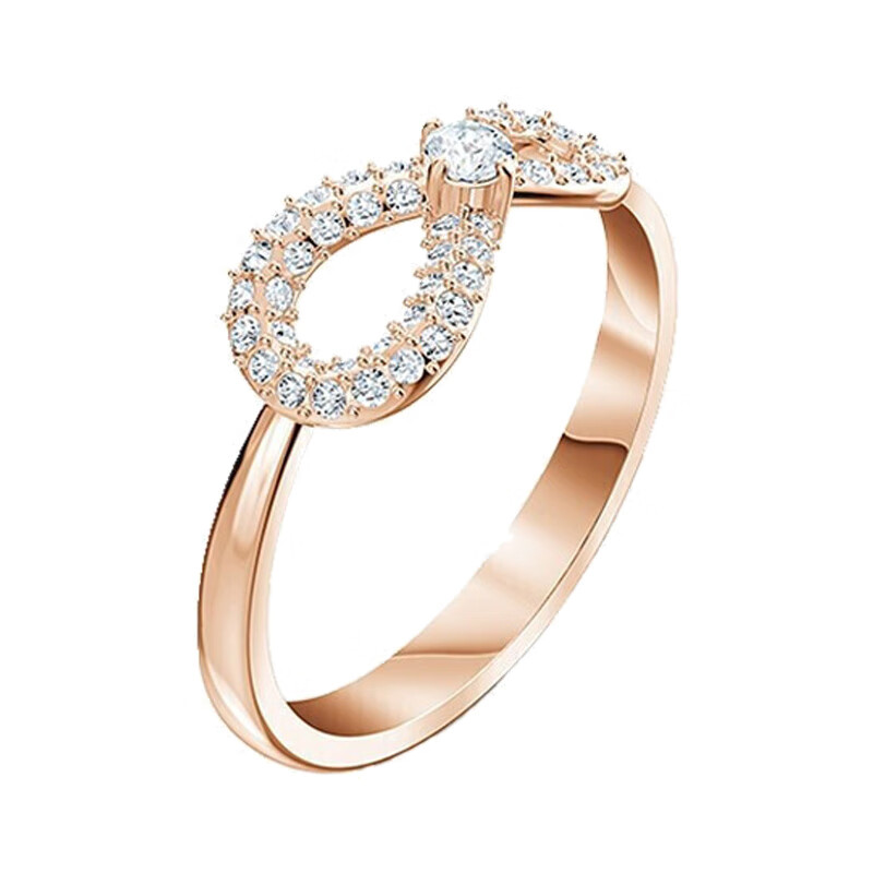 施华洛世奇玫瑰金色戒指