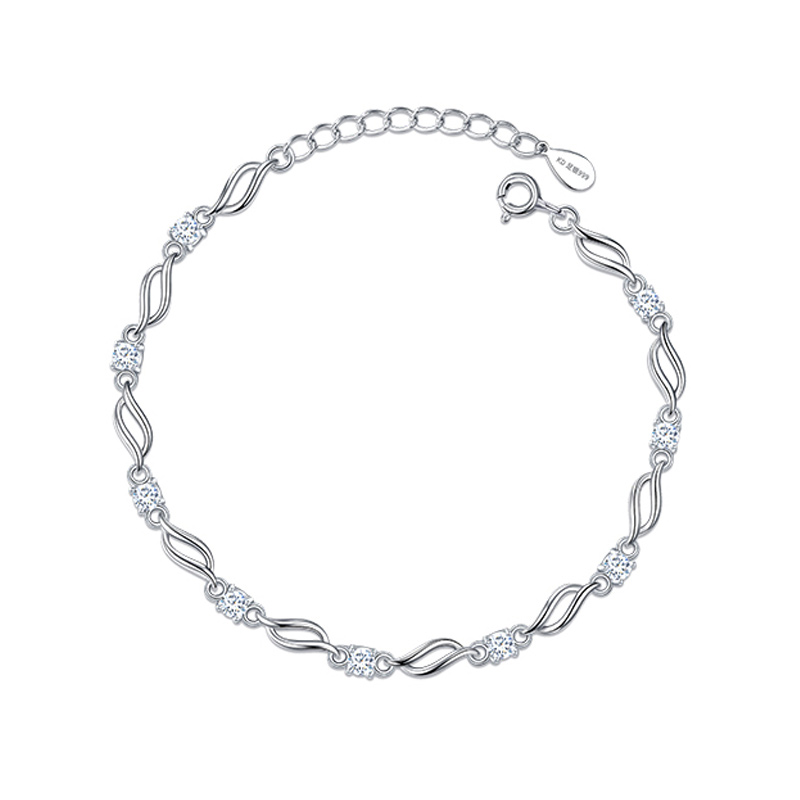 卡蒂罗 扭花皓石手链