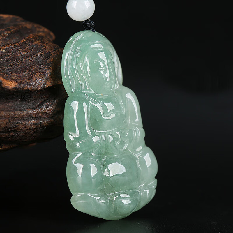 凤禧 观音翡翠吊坠