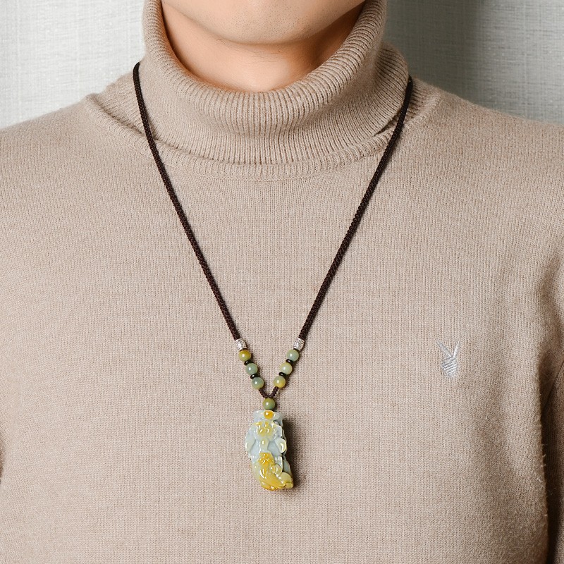 可玉可求 造型立体翡翠吊坠