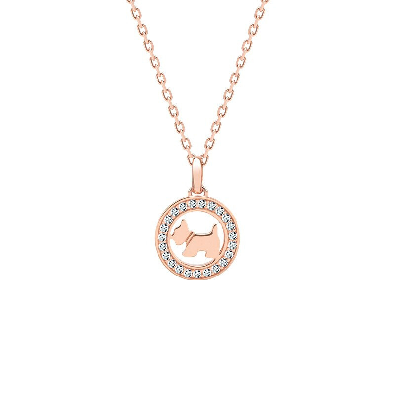 瑷嘉莎 小狗造型 项链