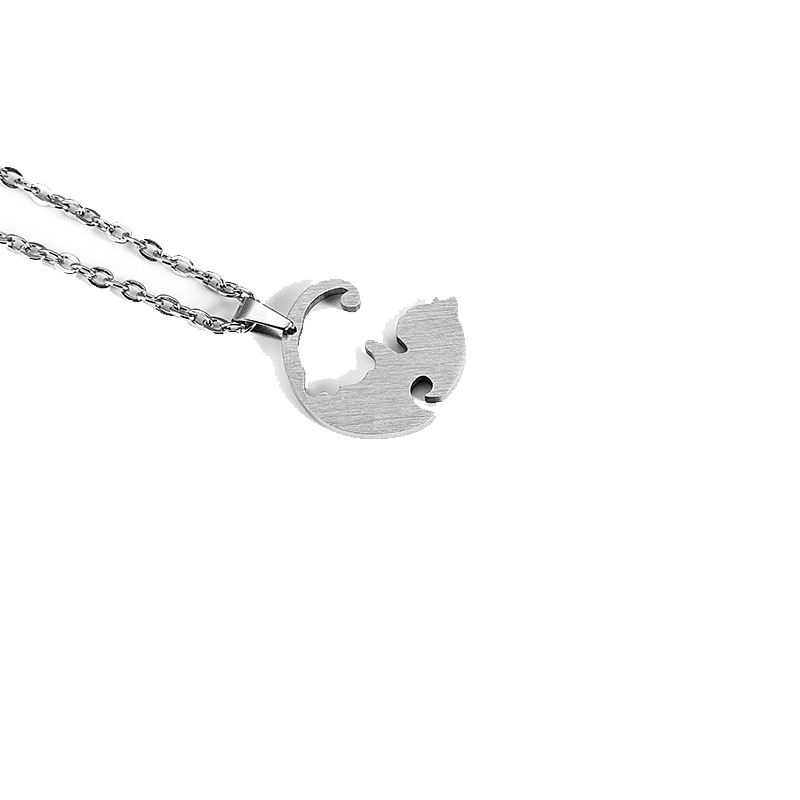 EKUSTYEE 猫咪情侣项链