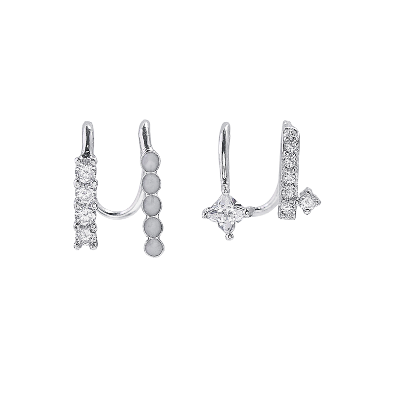 YYEU 不对称双层 耳骨夹