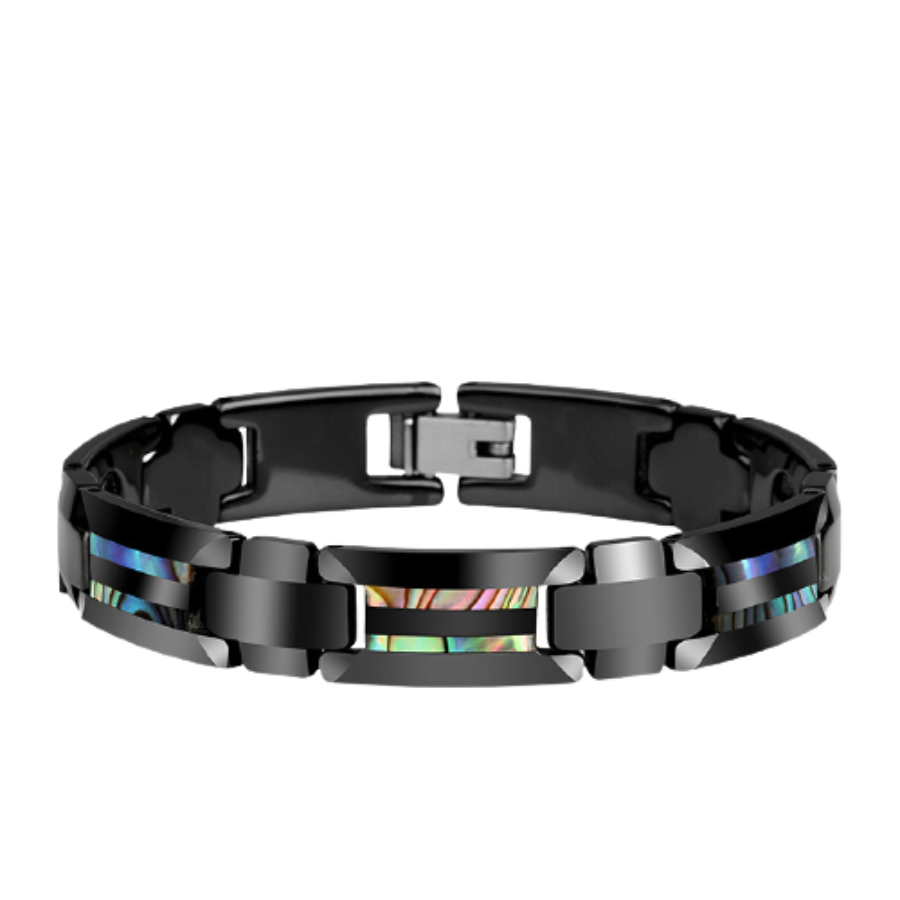 飒雅 磁石 黑色手链