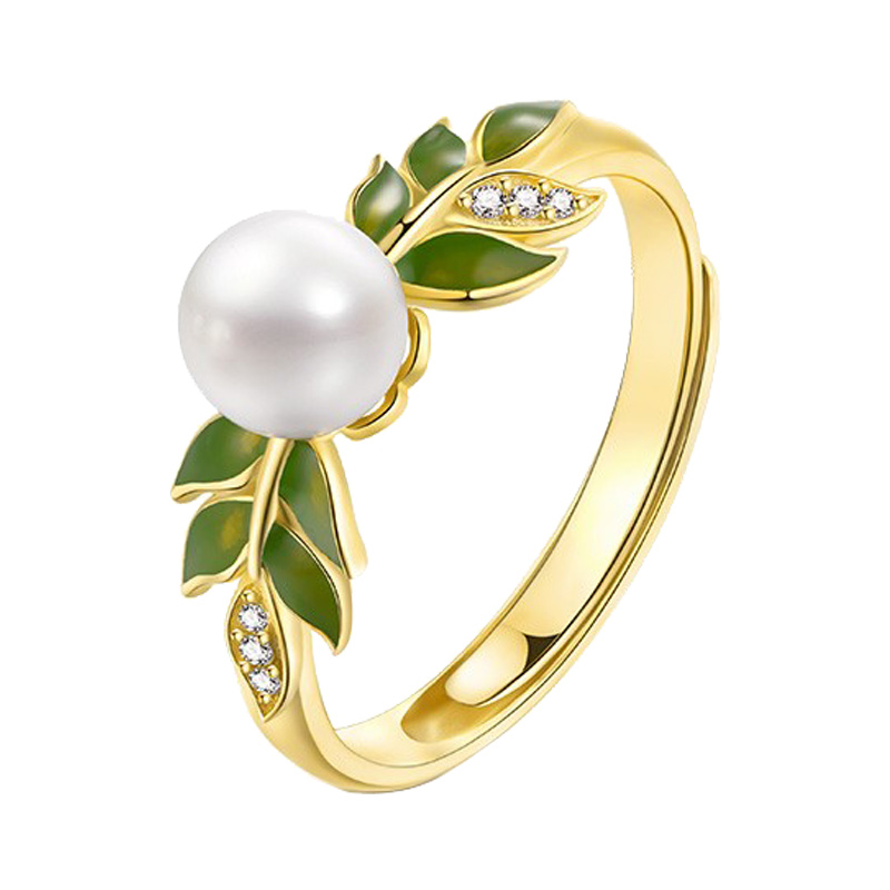 T400 橄榄枝清新戒指