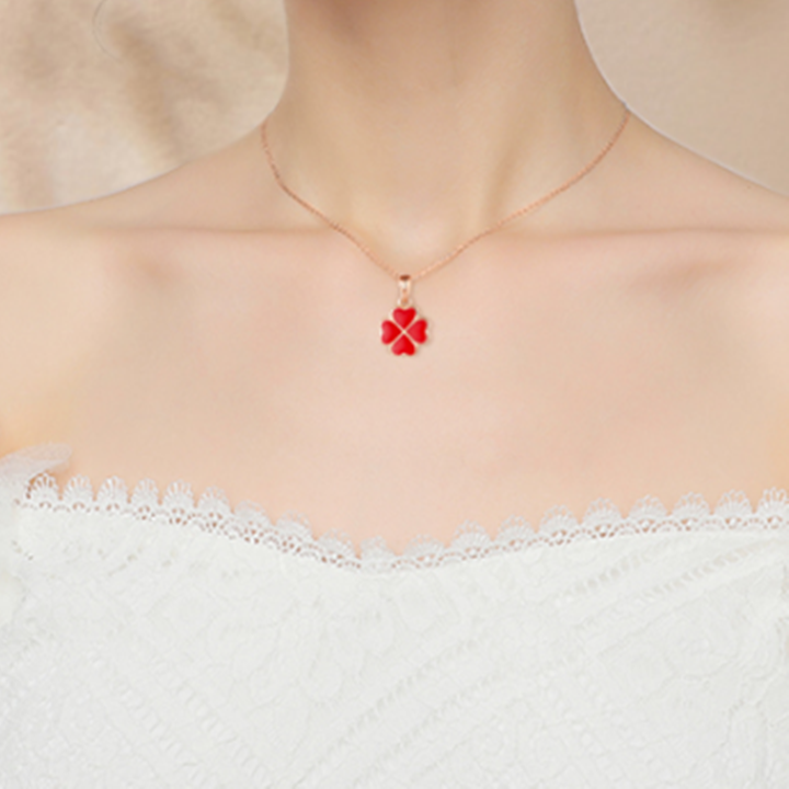 嘉蜜 幸运四叶草项链