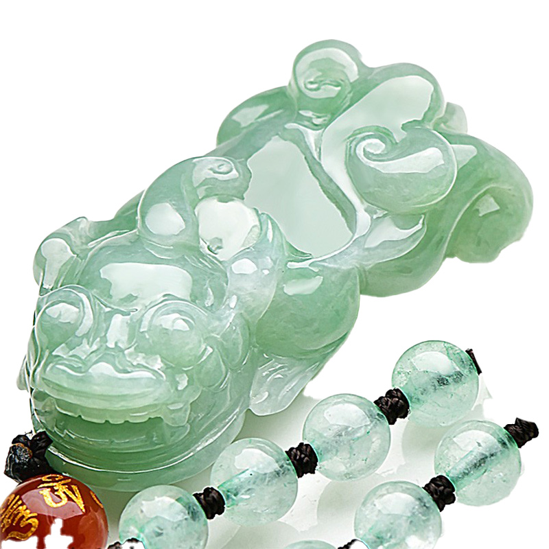 可玉可求淡绿清新吊坠