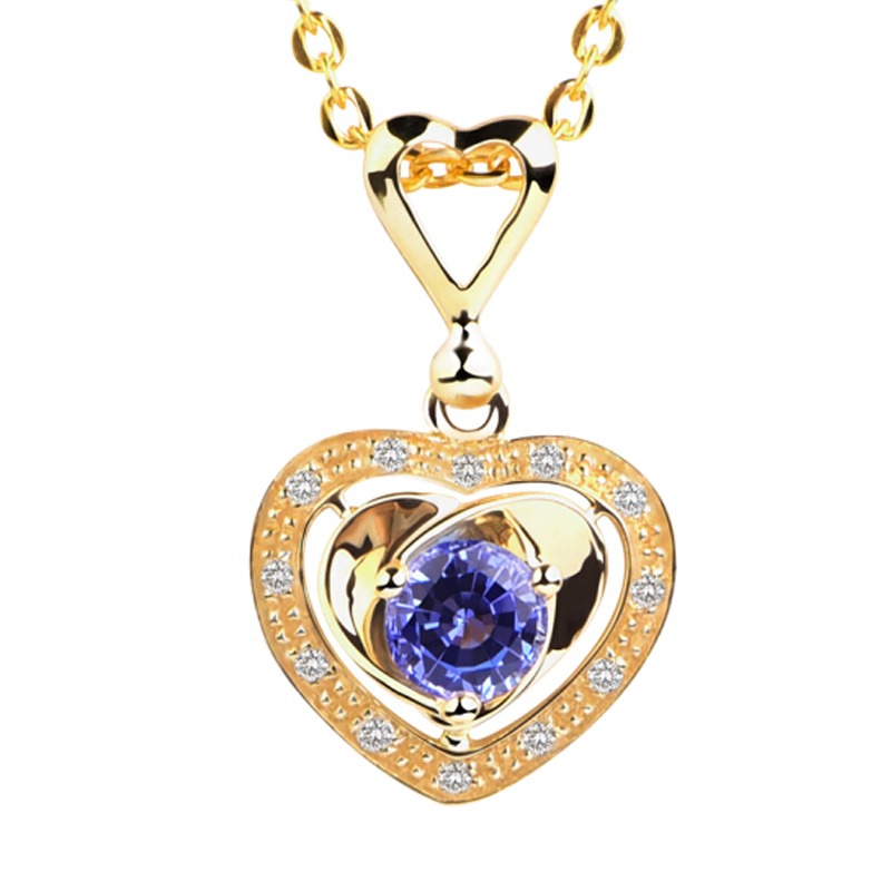 JOLEE18K金爱心钻石项链