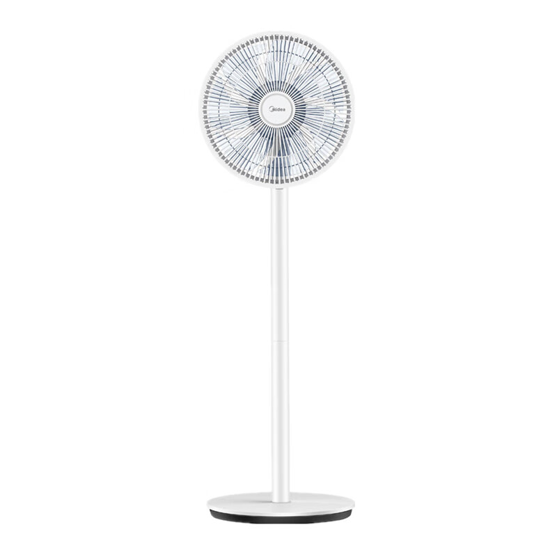美的 立式白色大风量电风扇
