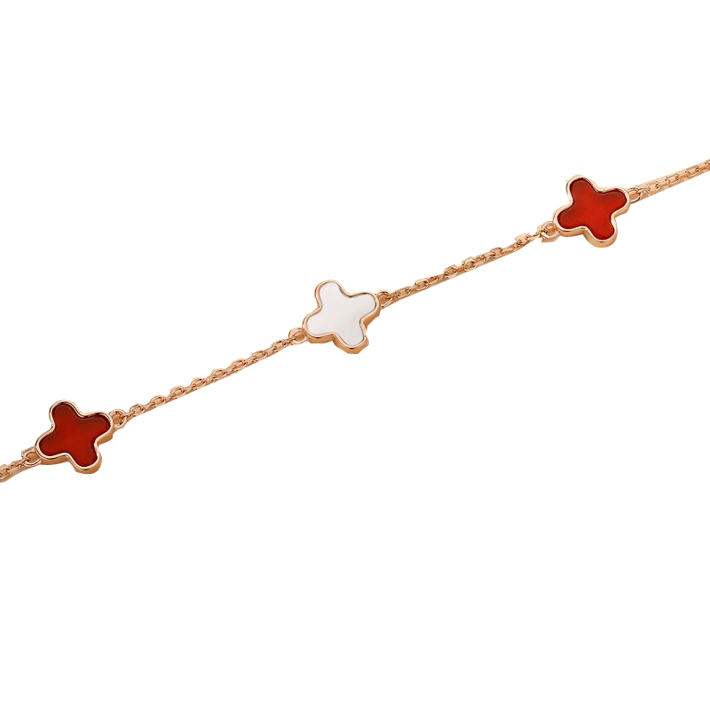 艾素 复古玫瑰金手链