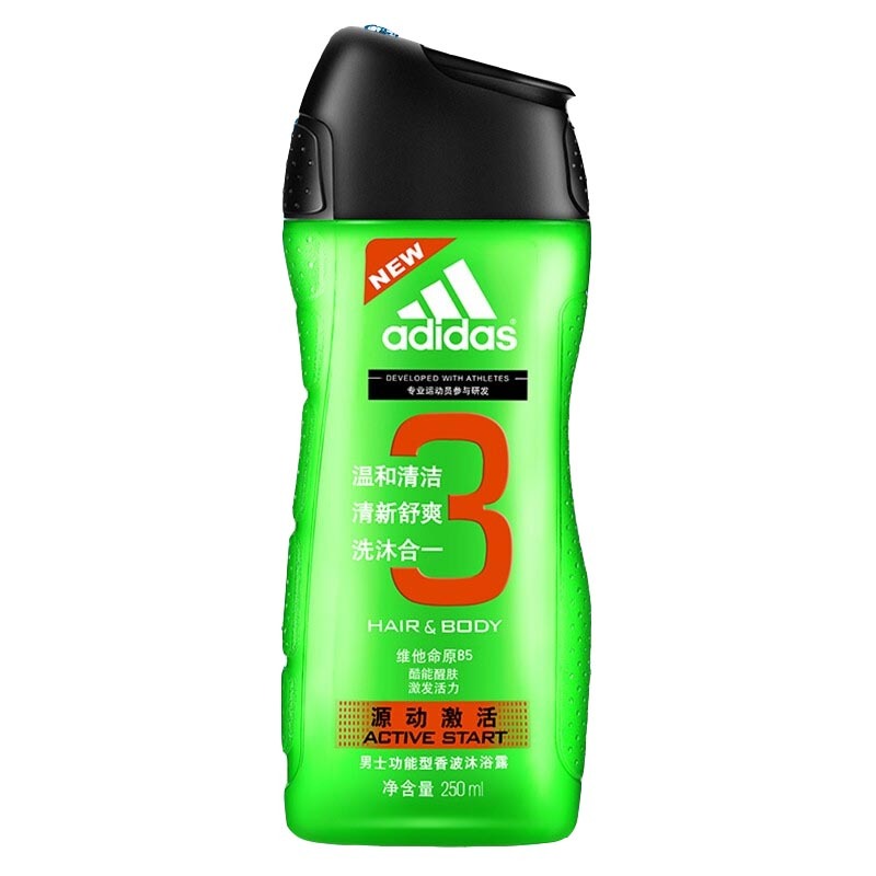 阿迪达斯 清凉爽肤 沐浴露