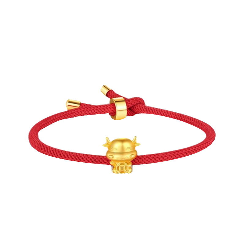 喜鹿 生肖牛红绳 手链