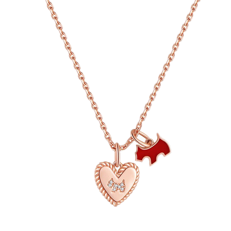 瑷嘉莎爱心吊坠项链