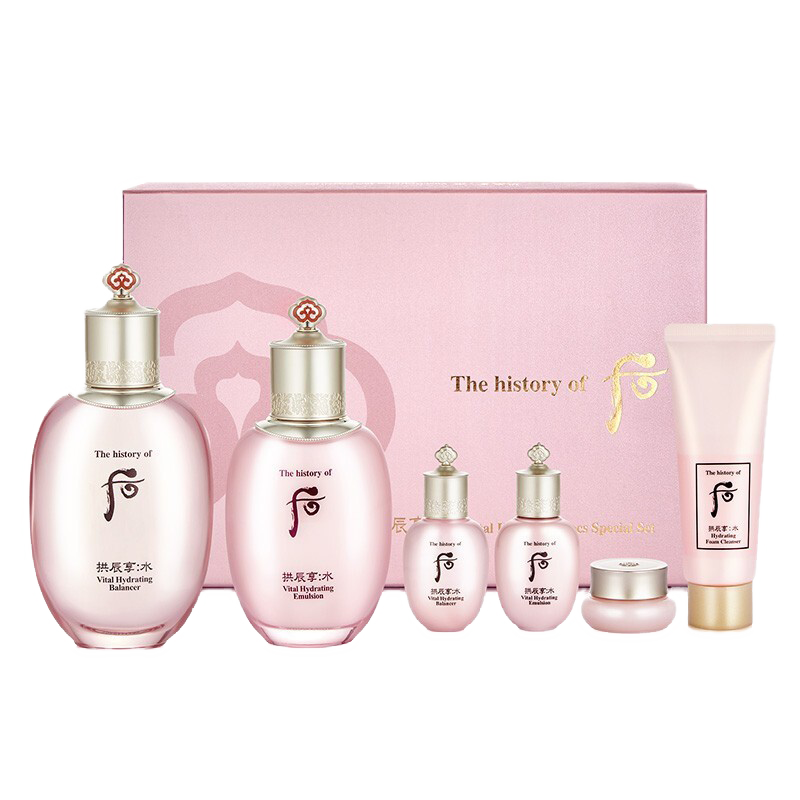 后 水沄清透补水保湿护肤套装