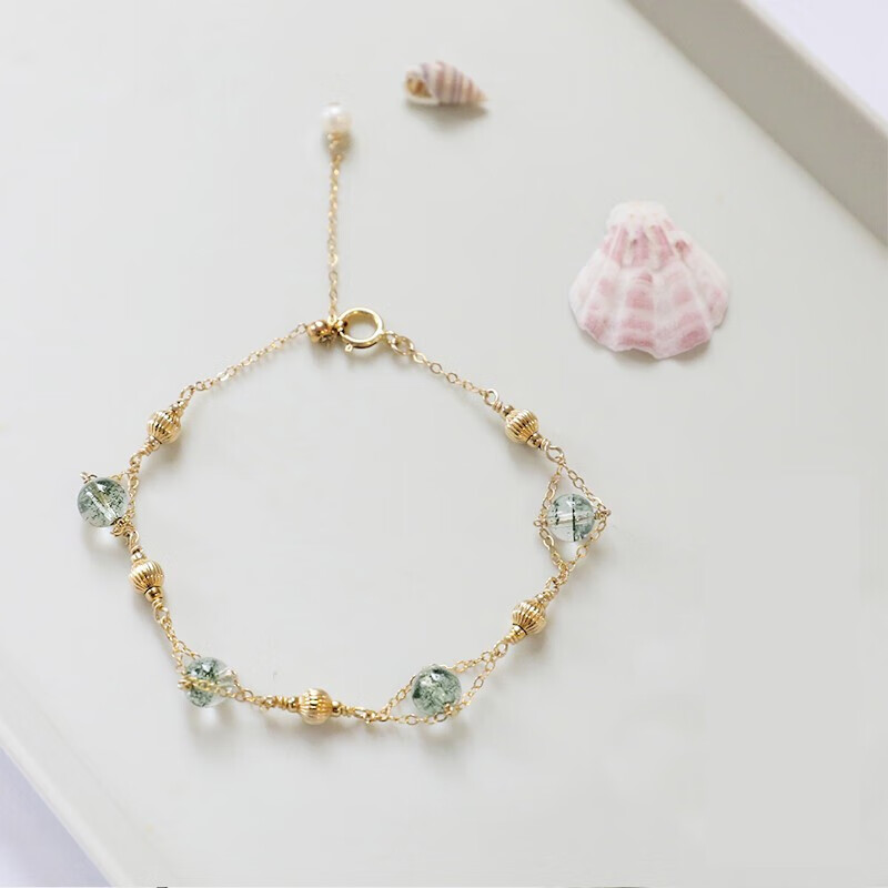 束芬 绿幽灵水晶手链