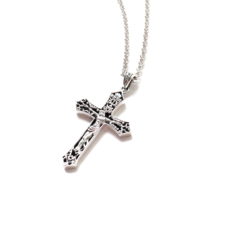 炙真银楼 十字架 项链