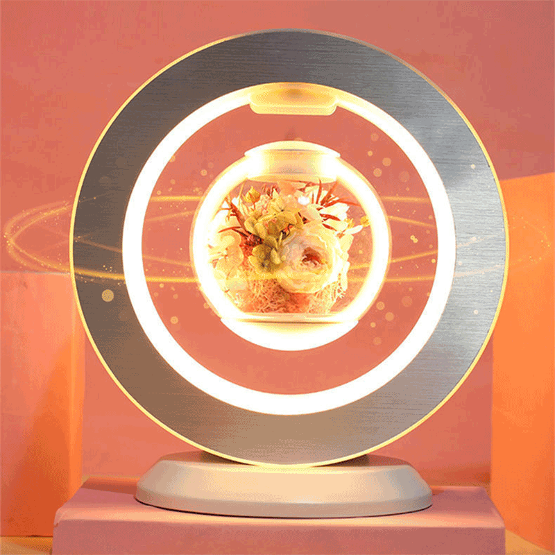 礼欢 磁悬浮 永生花台灯