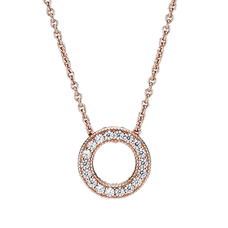 潘多拉玫瑰金色项链