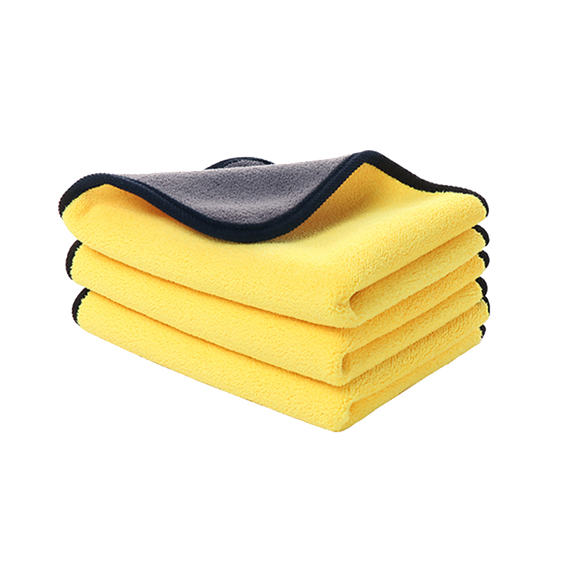 麦车饰 双面珊瑚绒洗车毛巾